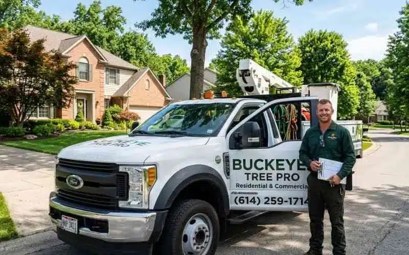 BuckeyeTree Pro branded service truck Columbus OH