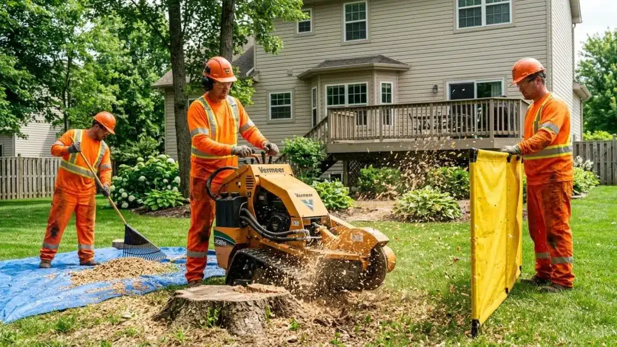 Tree Service Worthington OH 2 Tree stump grinding service in Columbus OH