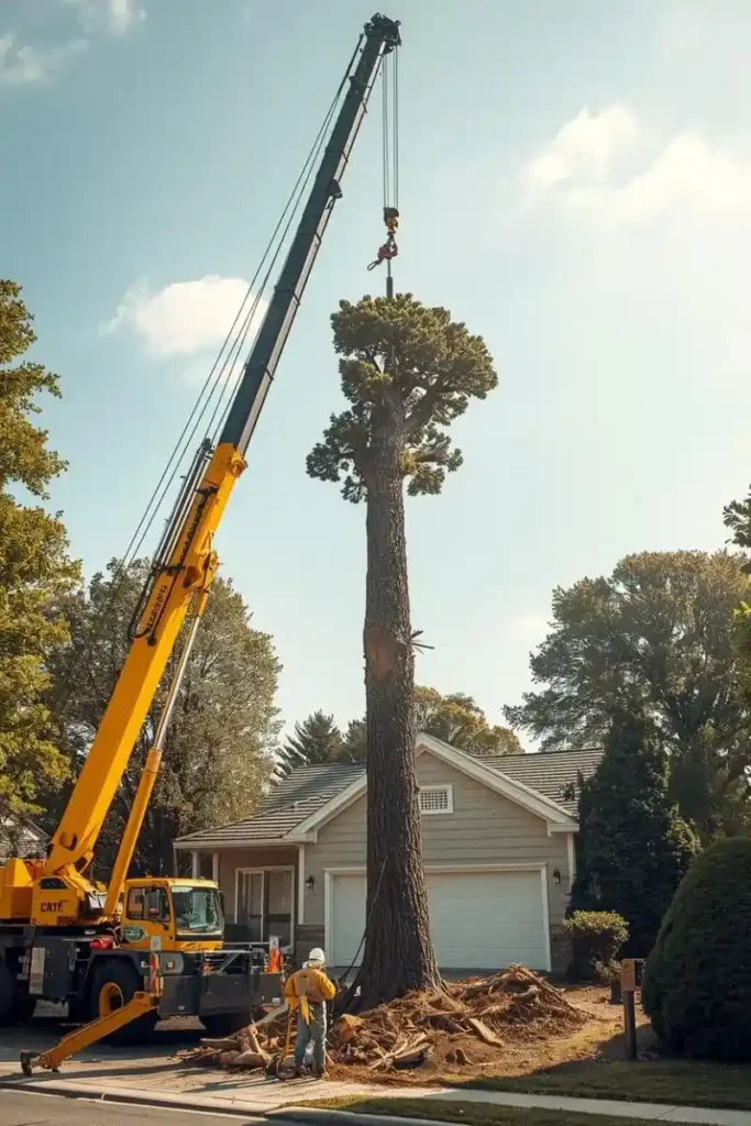 tree removal crane ccolumbus oh