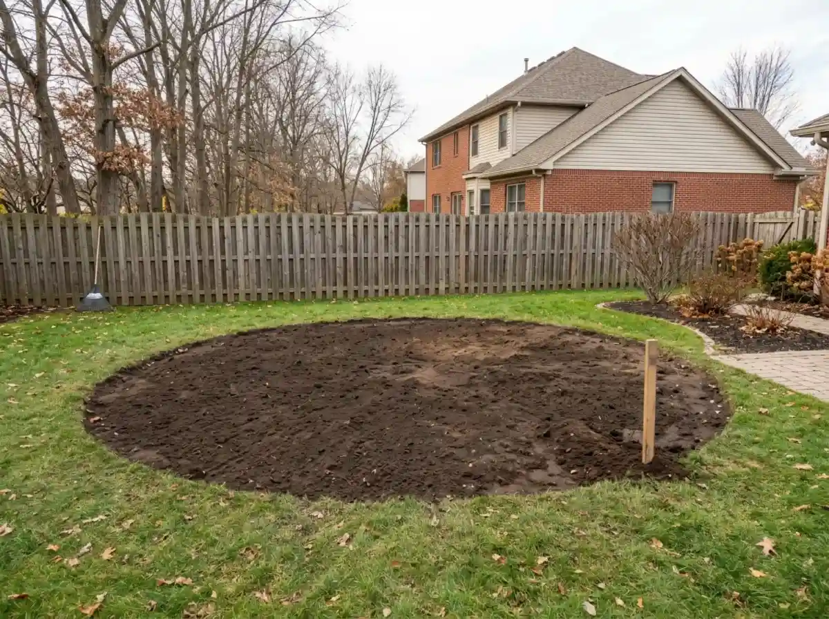 Stump Removal Columbus OH 2 Site cleared and levelled after complete stump and root ball removal in Columbus OH